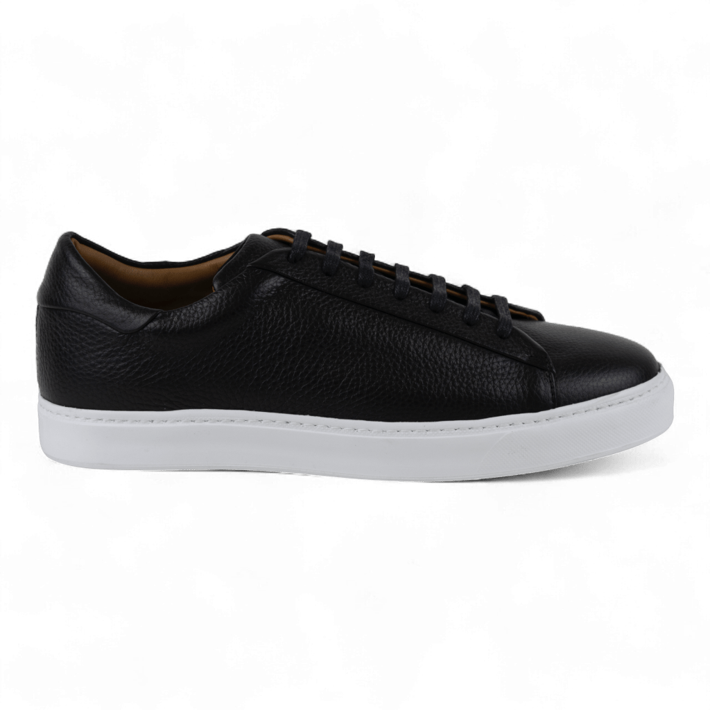 Men's All Leather Sneakers - Great for Fridays at the Office, Casual Days at Home (Descartes Style) - Wear Sierra