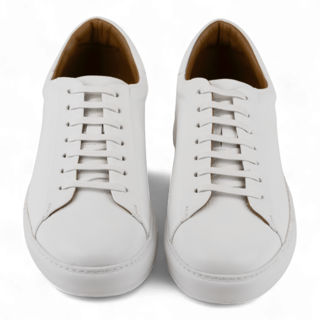 Men's All Leather Sneakers - Great for Fridays at the Office, Casual Days at Home (Descartes Style) - Wear Sierra