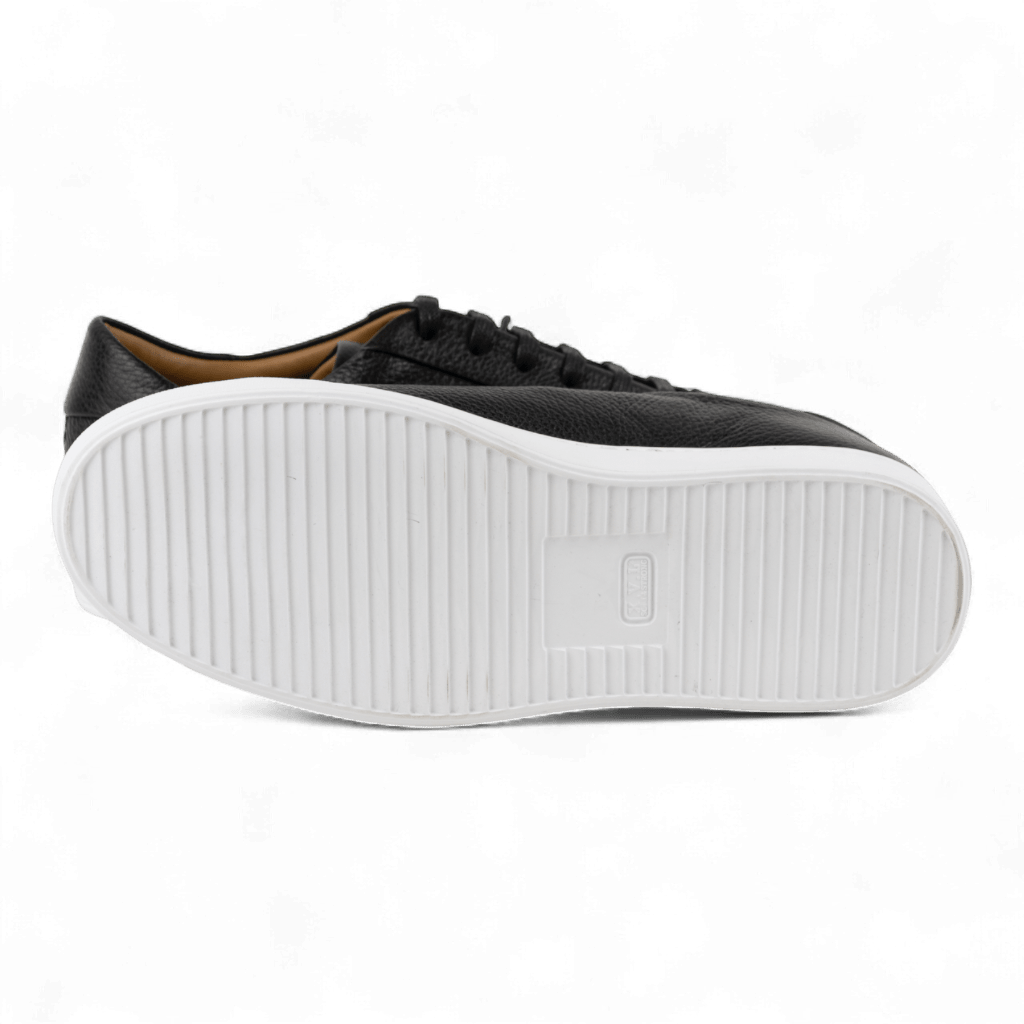 Men's All Leather Sneakers - Great for Fridays at the Office, Casual Days at Home (Descartes Style) - Wear Sierra