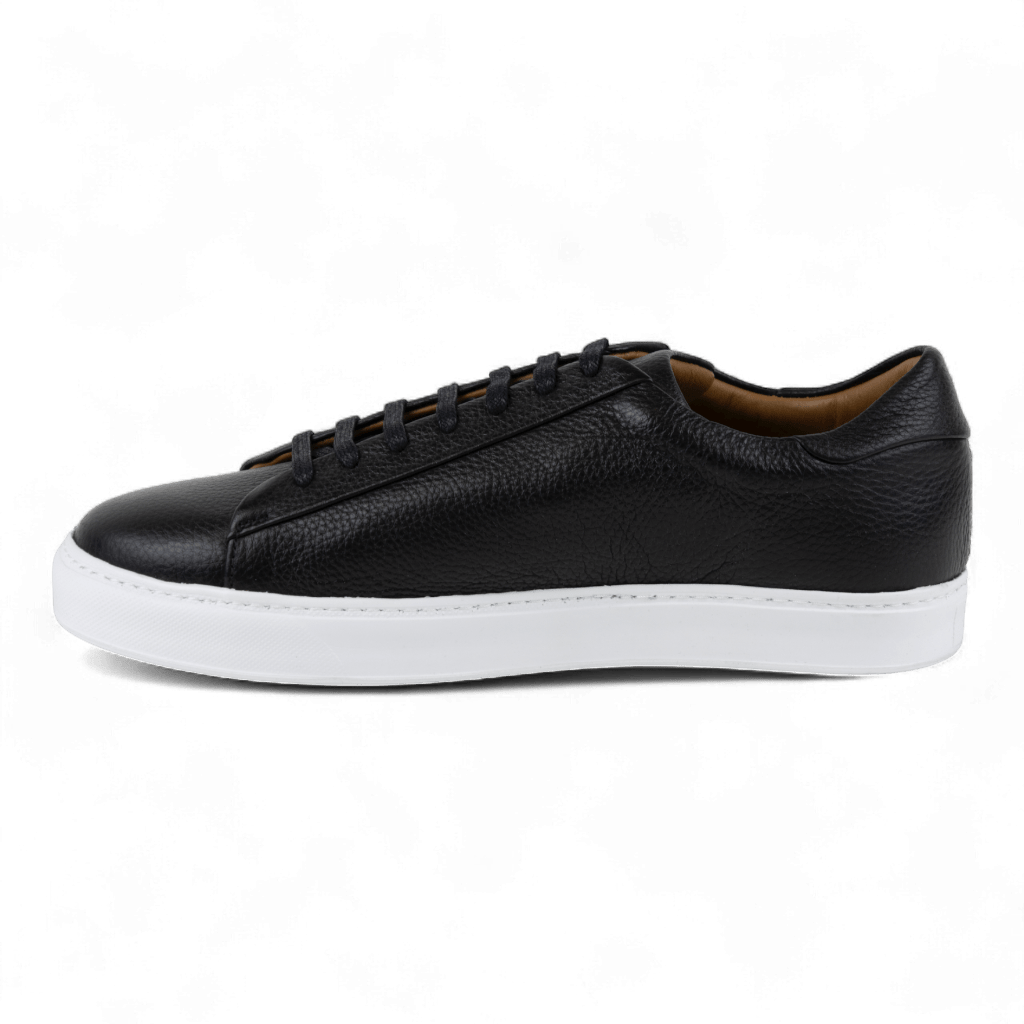 Men's All Leather Sneakers - Great for Fridays at the Office, Casual Days at Home (Descartes Style) - Wear Sierra