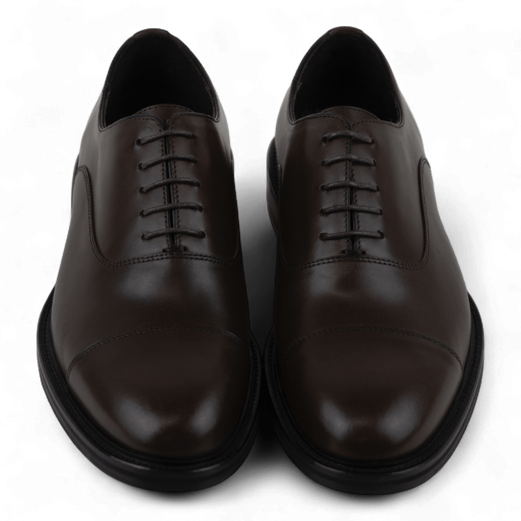 Men's Classic Leather Dress Shoes in Brown - Great Pick for the Office! (Diogenes Style) - Wear Sierra
