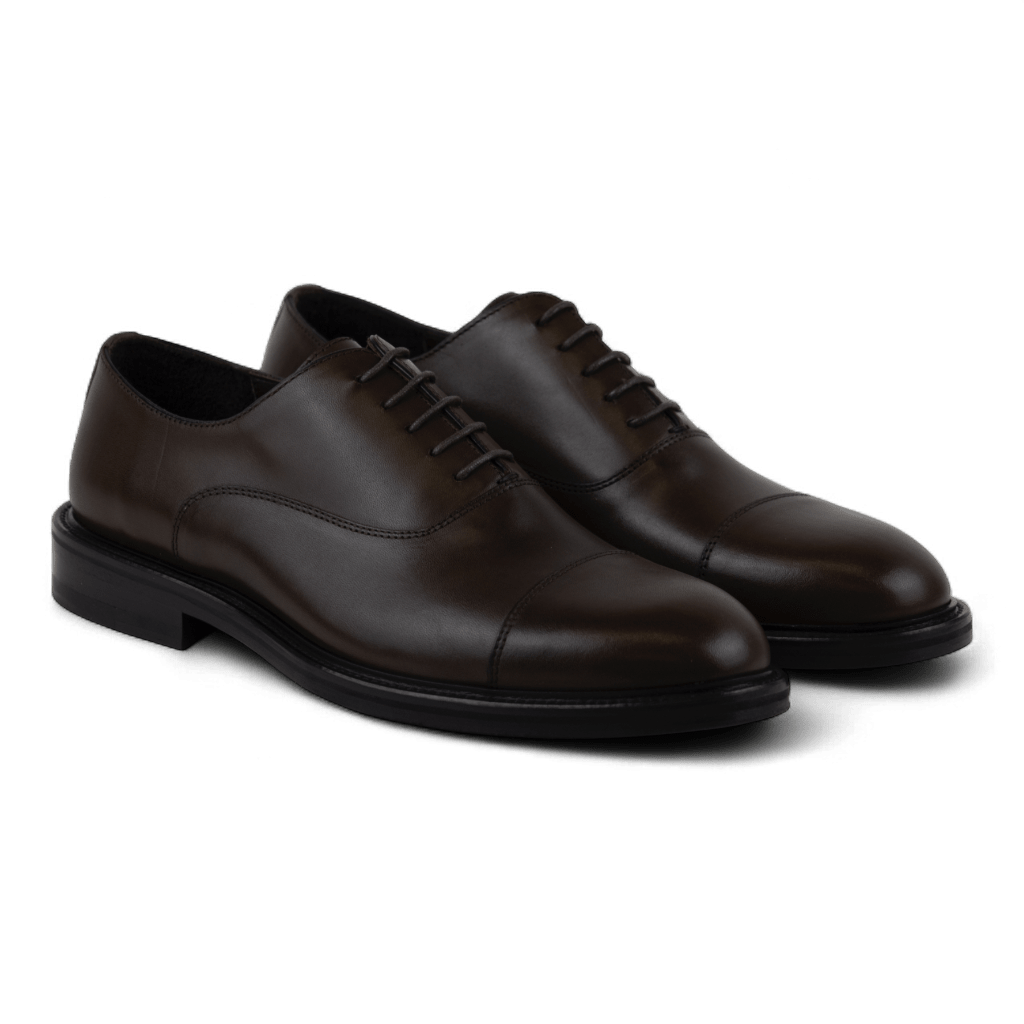 Men's Classic Leather Dress Shoes in Brown - Great Pick for the Office! (Diogenes Style) - Wear Sierra