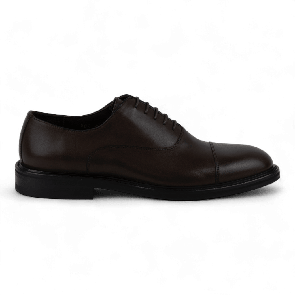 Men's Classic Leather Dress Shoes in Brown - Great Pick for the Office! (Diogenes Style) - Wear Sierra
