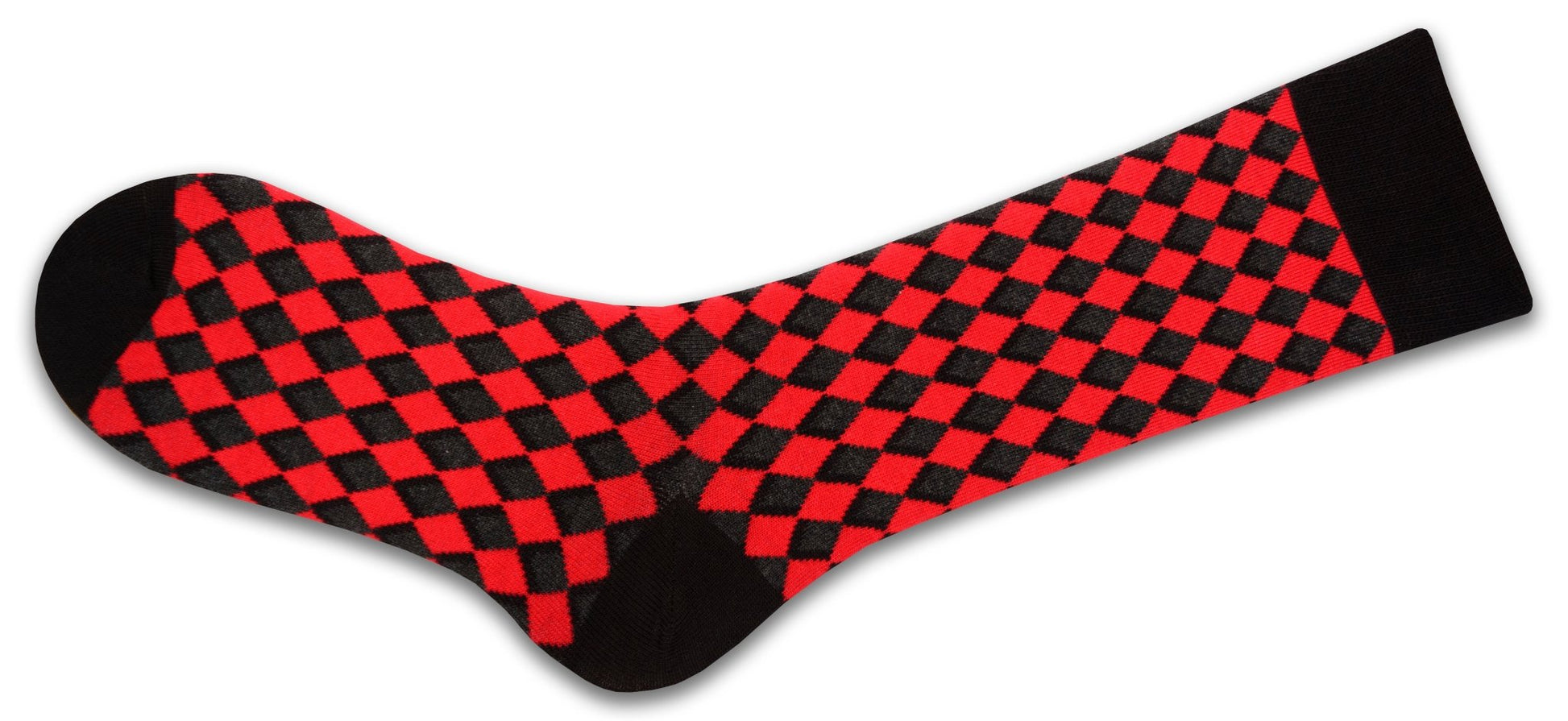 Men's Combed Cotton Crew Socks - Diamond Pattern 3 Pair Packs - Wear Sierra