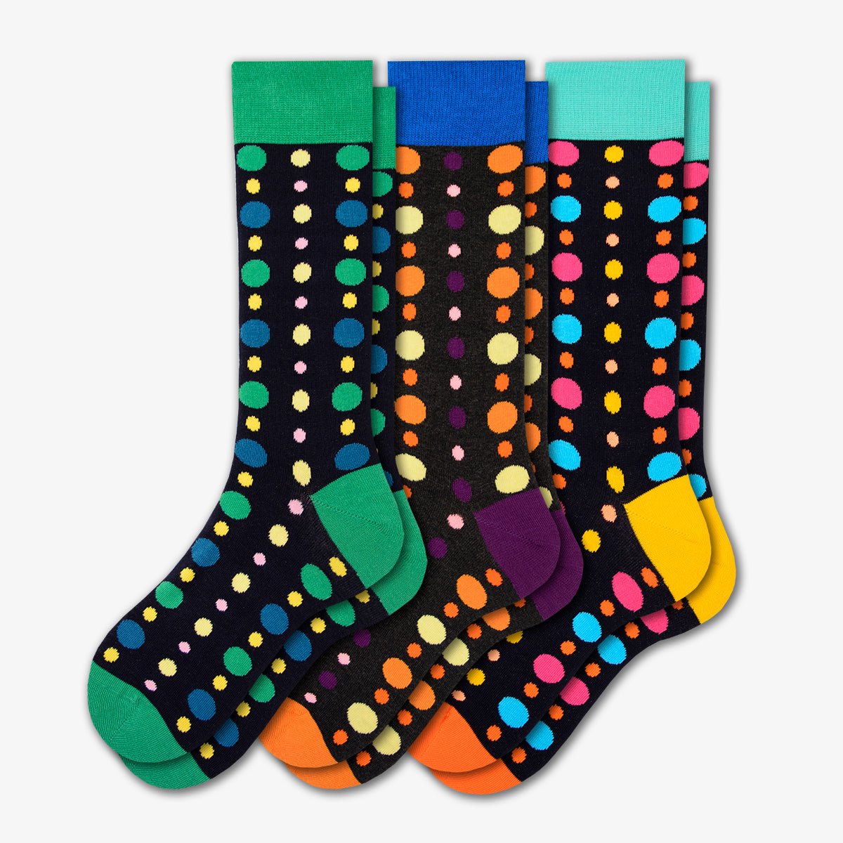 Men's Dressy Casual Socks in Soft, Combed Cotton Crew Multi-Pair Packs - Wear Sierra