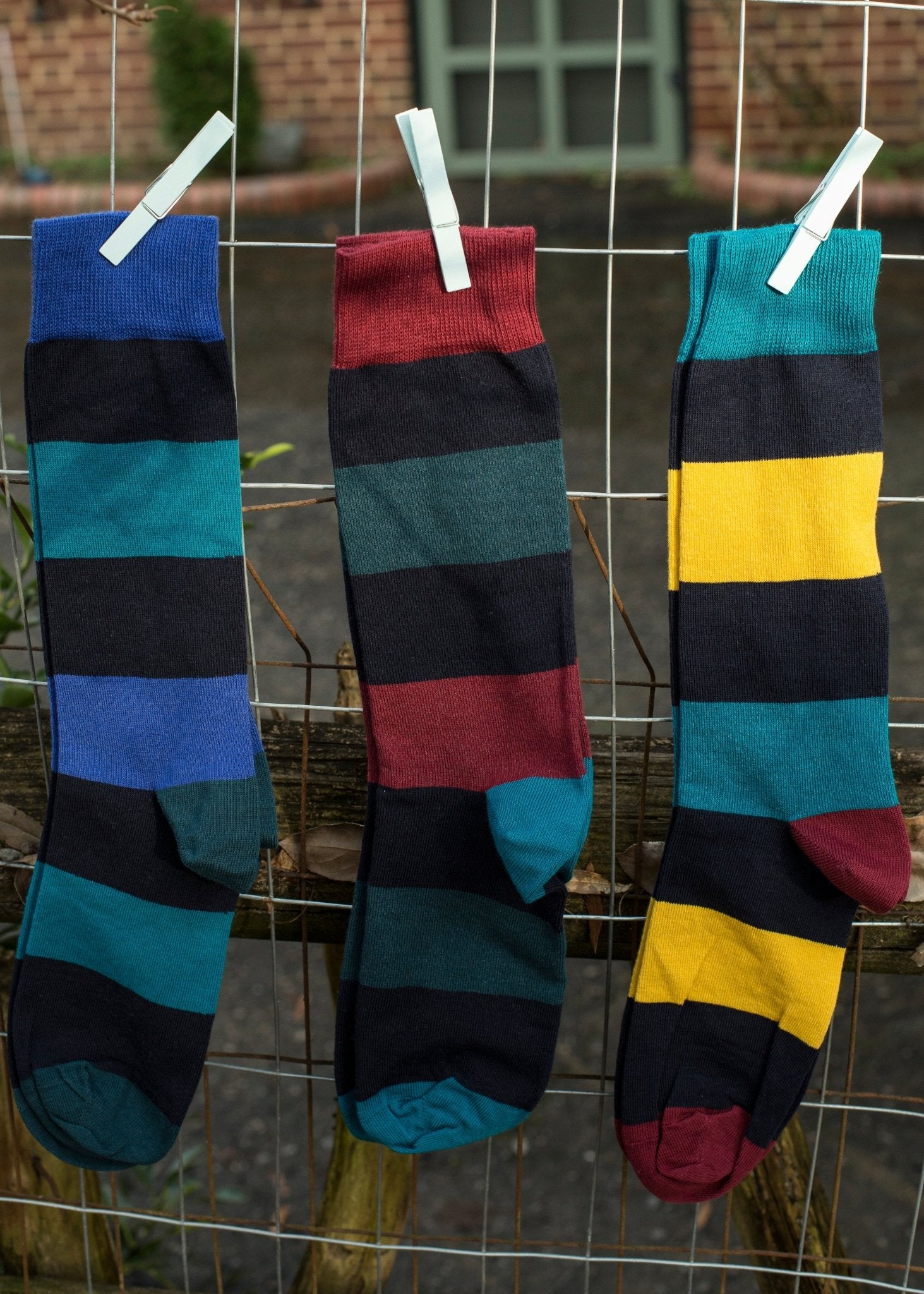 Men's Dressy Casual Socks in Soft, Combed Cotton Crew Multi-Pair Packs - Wear Sierra