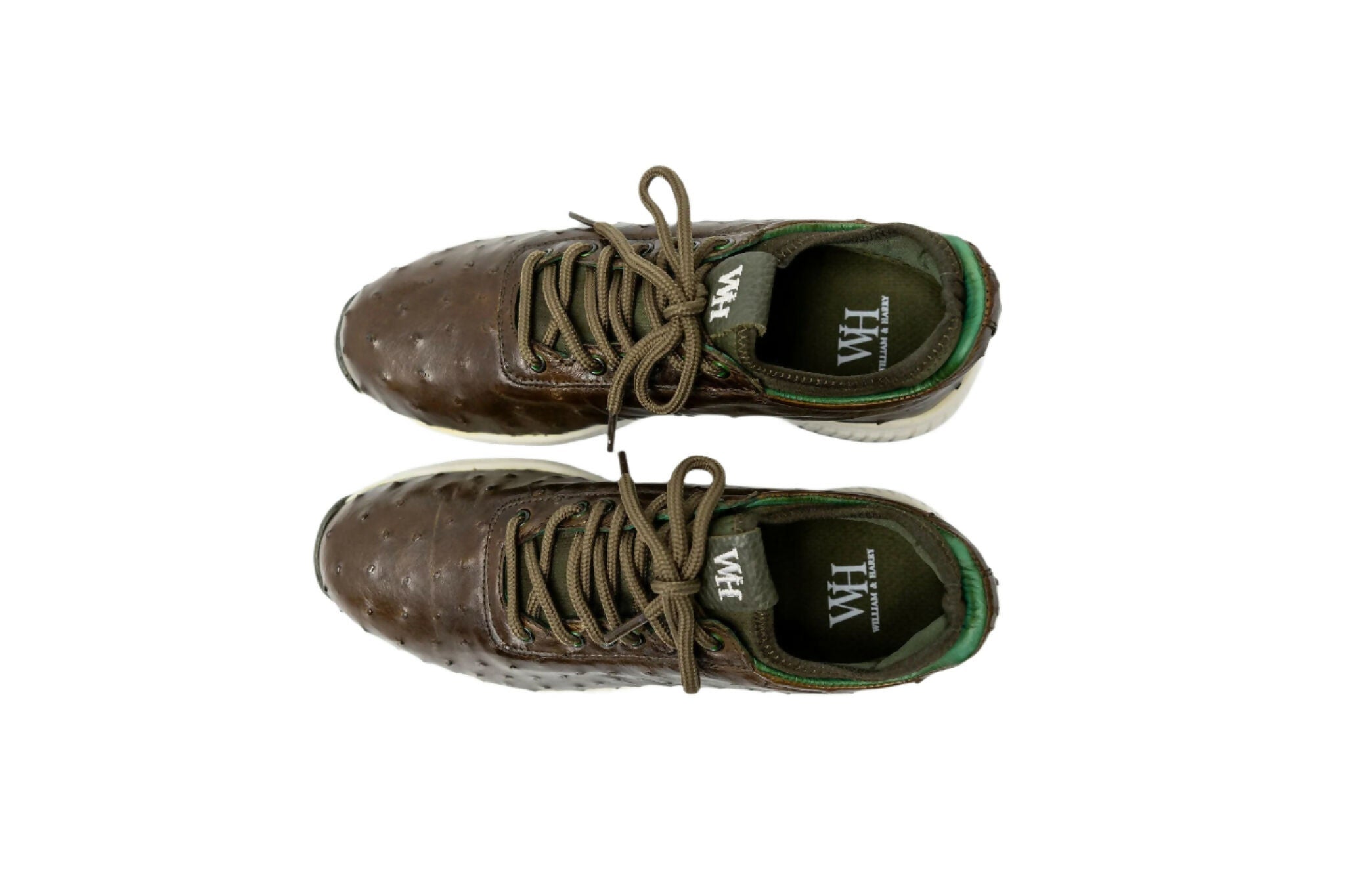 Men's Eagle - Ostrich Skin Golf Shoes in Olive - Wear Sierra