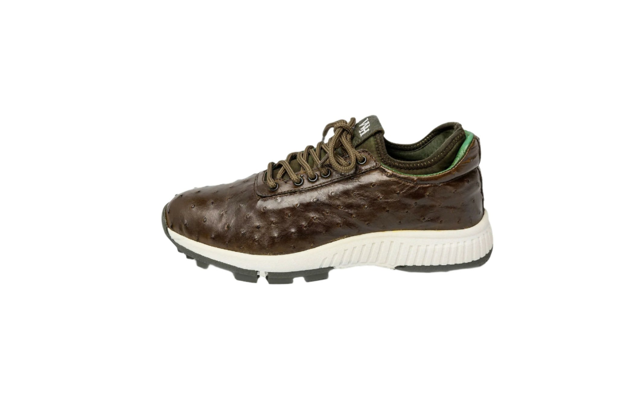 Men's Eagle - Ostrich Skin Golf Shoes in Olive - Wear Sierra