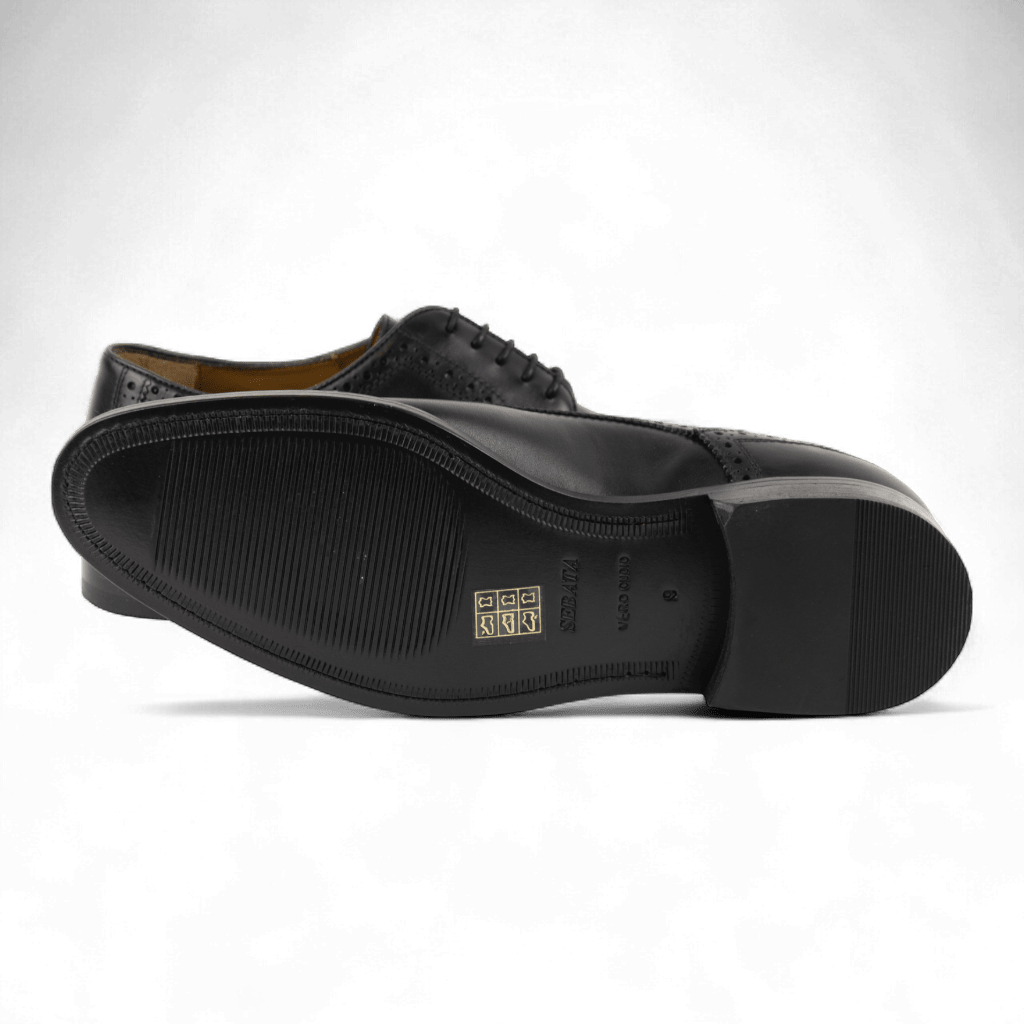 Men's Leather Brogue Derby Dress Shoes (Cicero Style) - Wear Sierra