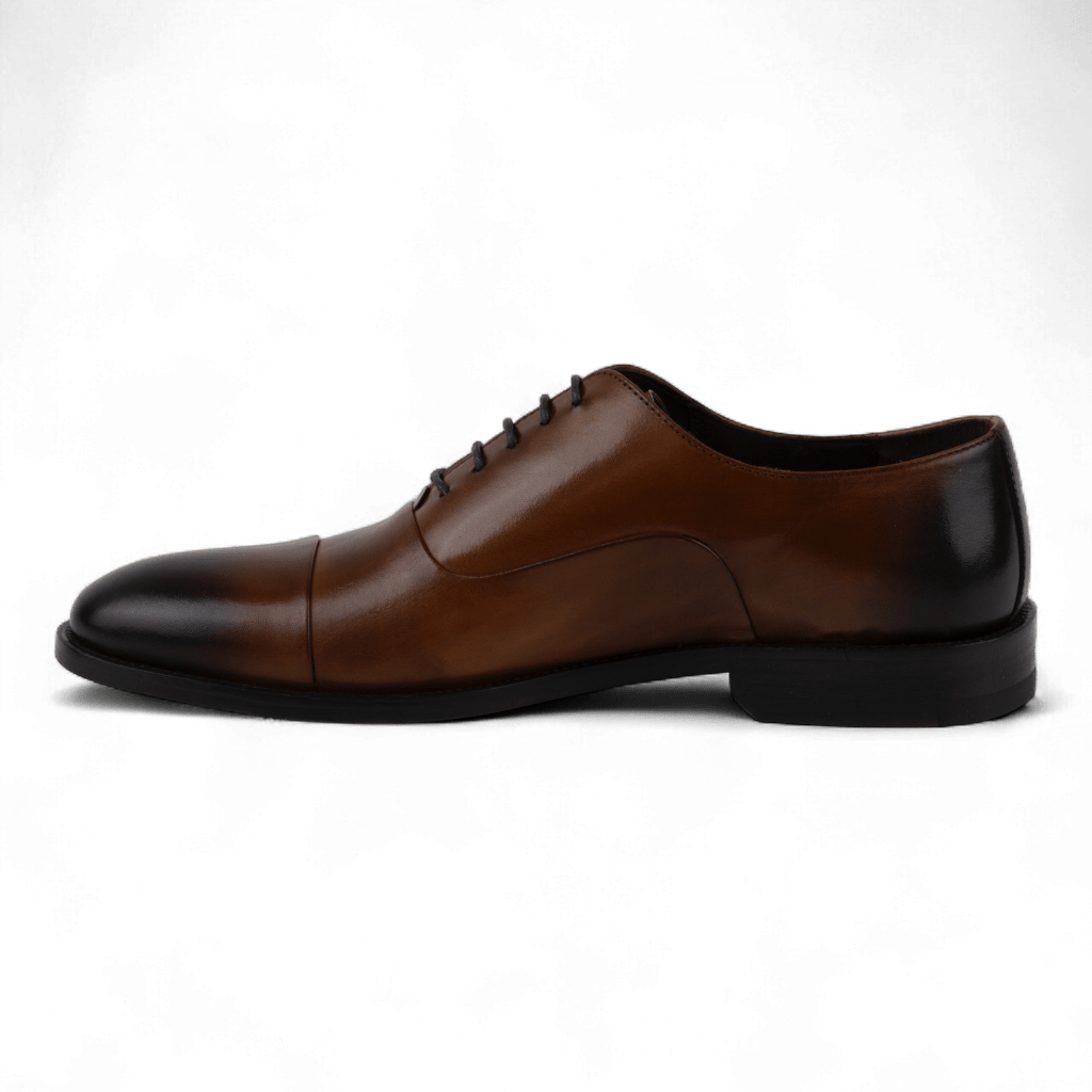 Men's Leather Cap-Toe Oxford Dress Shoes (Gorgias Style) - Wear Sierra