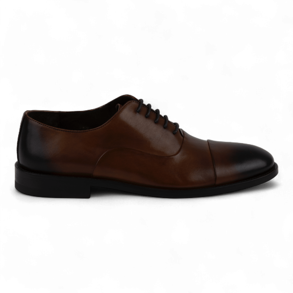 Men's Leather Cap-Toe Oxford Dress Shoes (Gorgias Style) - Wear Sierra