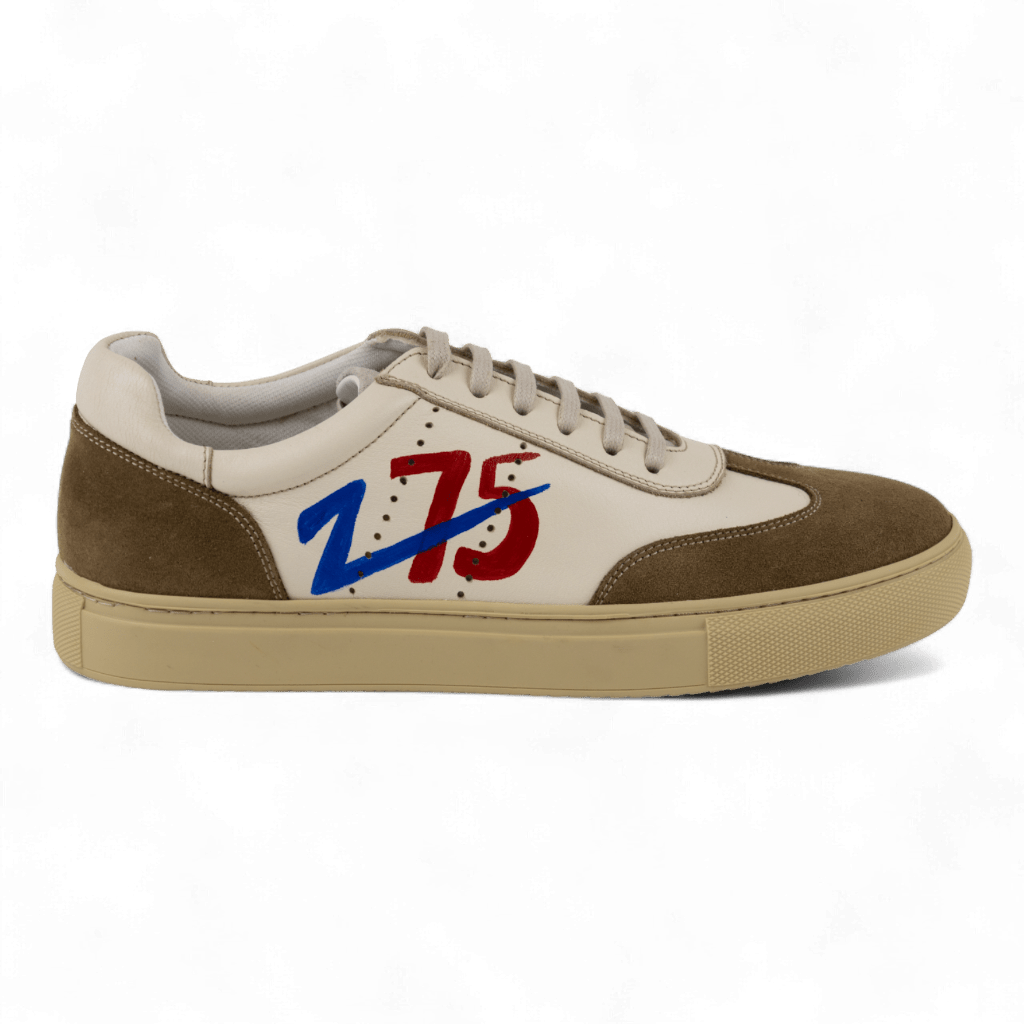 Men's Leather Casual Sneakers (Sartre Style) - Wear Sierra