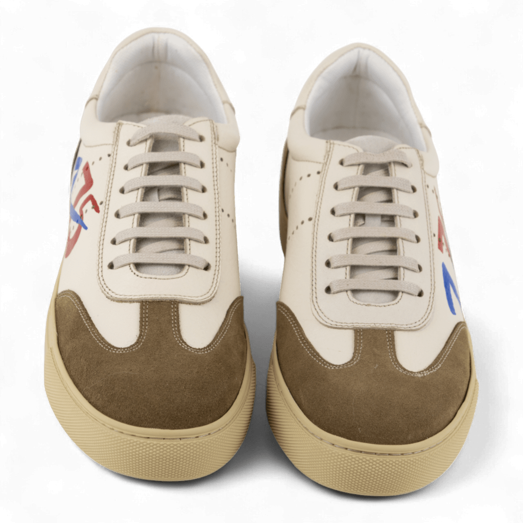 Men's Leather Casual Sneakers (Sartre Style) - Wear Sierra