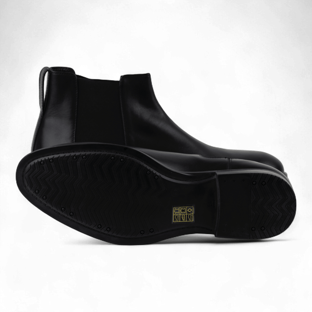 Men's Leather Slip on Ankle Boots in Brown or Black (Plato Style) - Wear Sierra