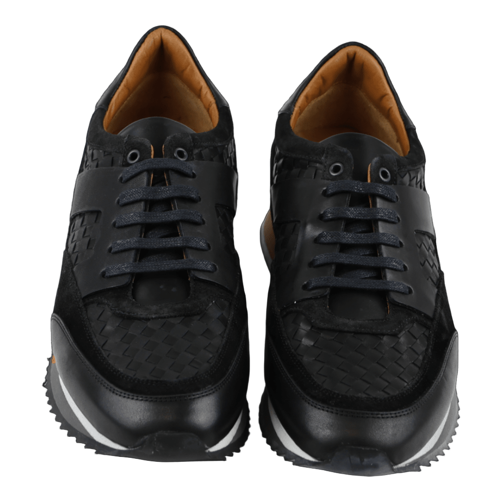 Men's Leather Sneakers - Great for the Office, Casual Days (Aristotle Style) - Wear Sierra