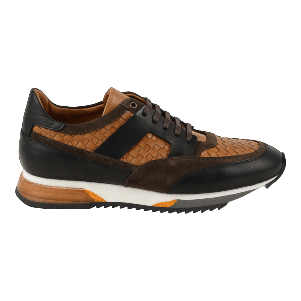 Men's Leather Sneakers - Great for the Office, Casual Days (Aristotle Style) - Wear Sierra