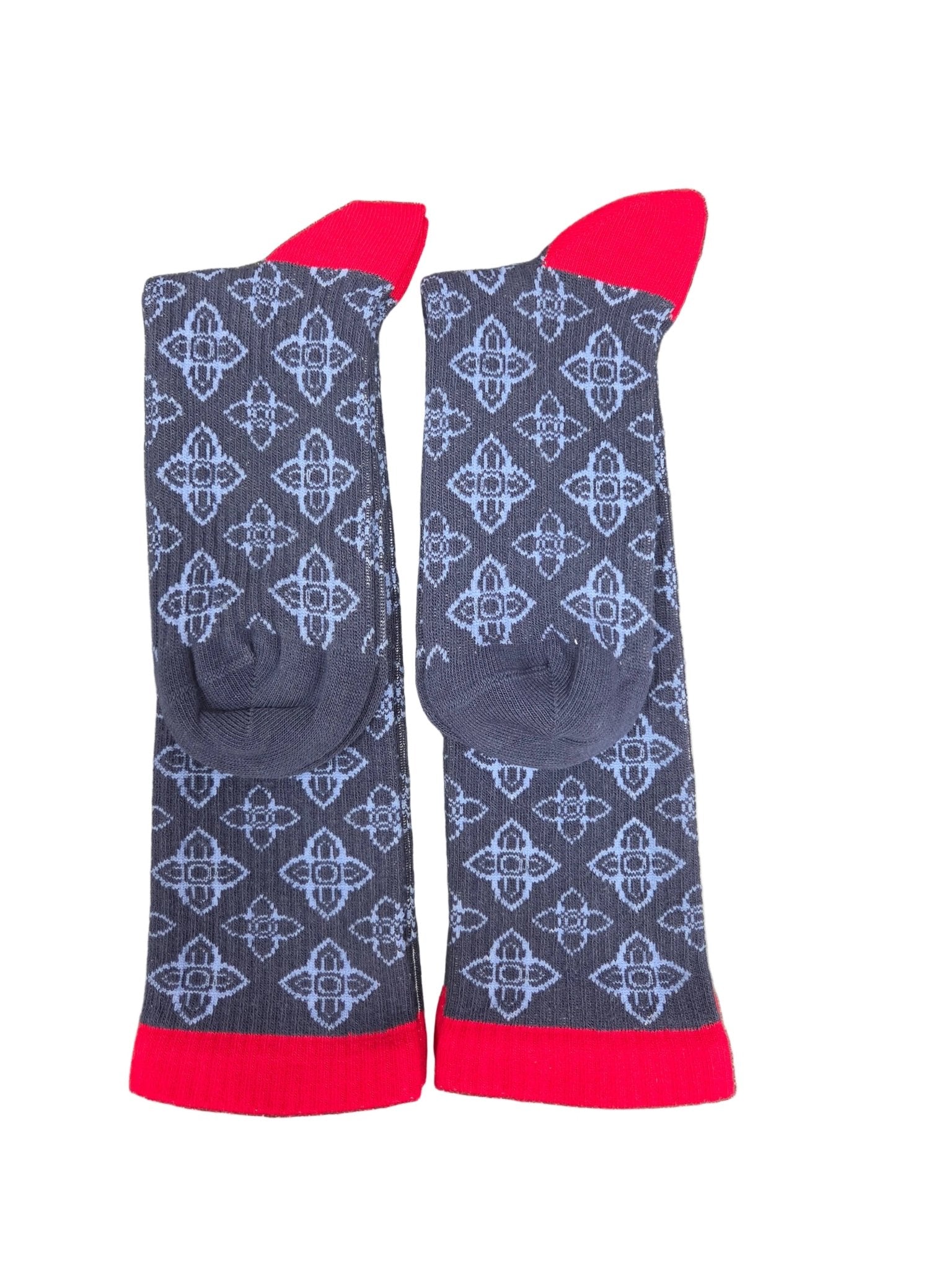 Men's Light Compression Knee High Socks - Great for Travel, Achy Tired Legs for Shoe Size 10-13 and Big & Tall Shoe Size 13-15 - Wear Sierra