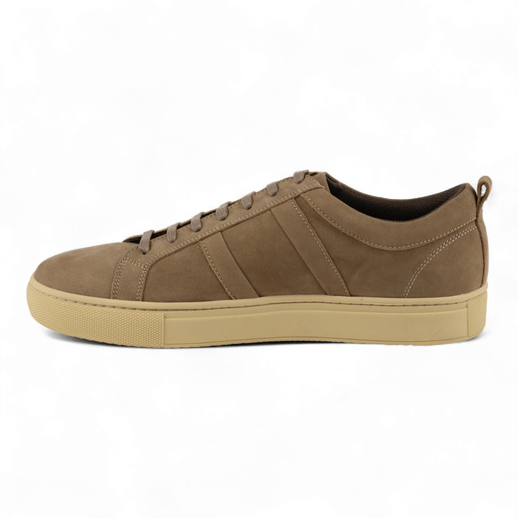 Men's Nubuck Leather Sneakers - Perfect for Casual Wear (Spinoza Style) - Wear Sierra