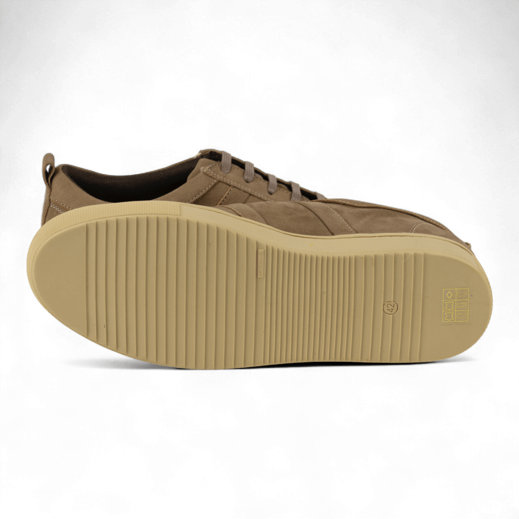 Men's Nubuck Leather Sneakers - Perfect for Casual Wear (Spinoza Style) - Wear Sierra
