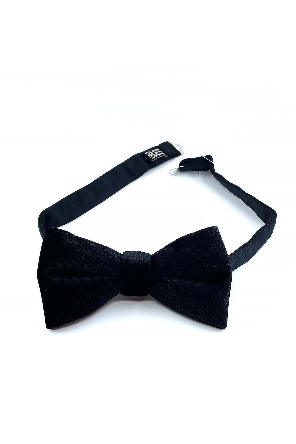 Men's Pre-Tied Stylish Black Velvet Bow Tie-For Wedding, Prom and Special Events, For Him - Wear Sierra