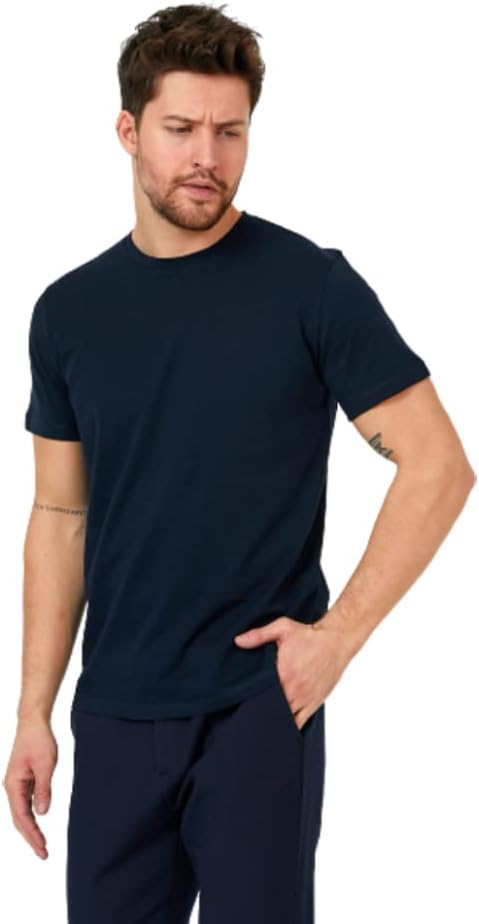 Men's Short Sleeve Crewneck T-Shirt in Combed Turkish Cotton - Wear Sierra