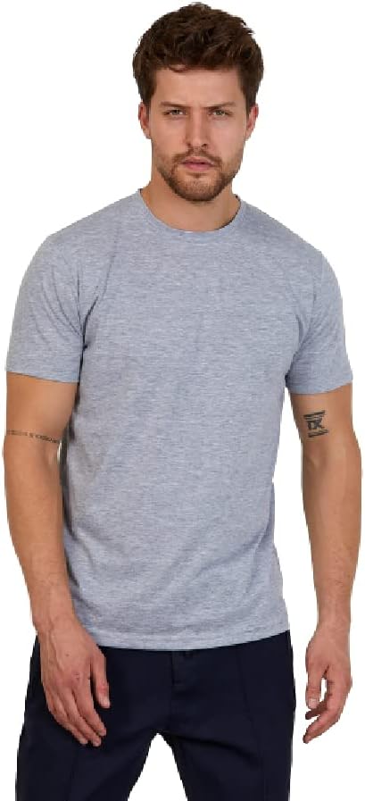 Men's Short Sleeve Crewneck T-Shirt in Combed Turkish Cotton - Wear Sierra