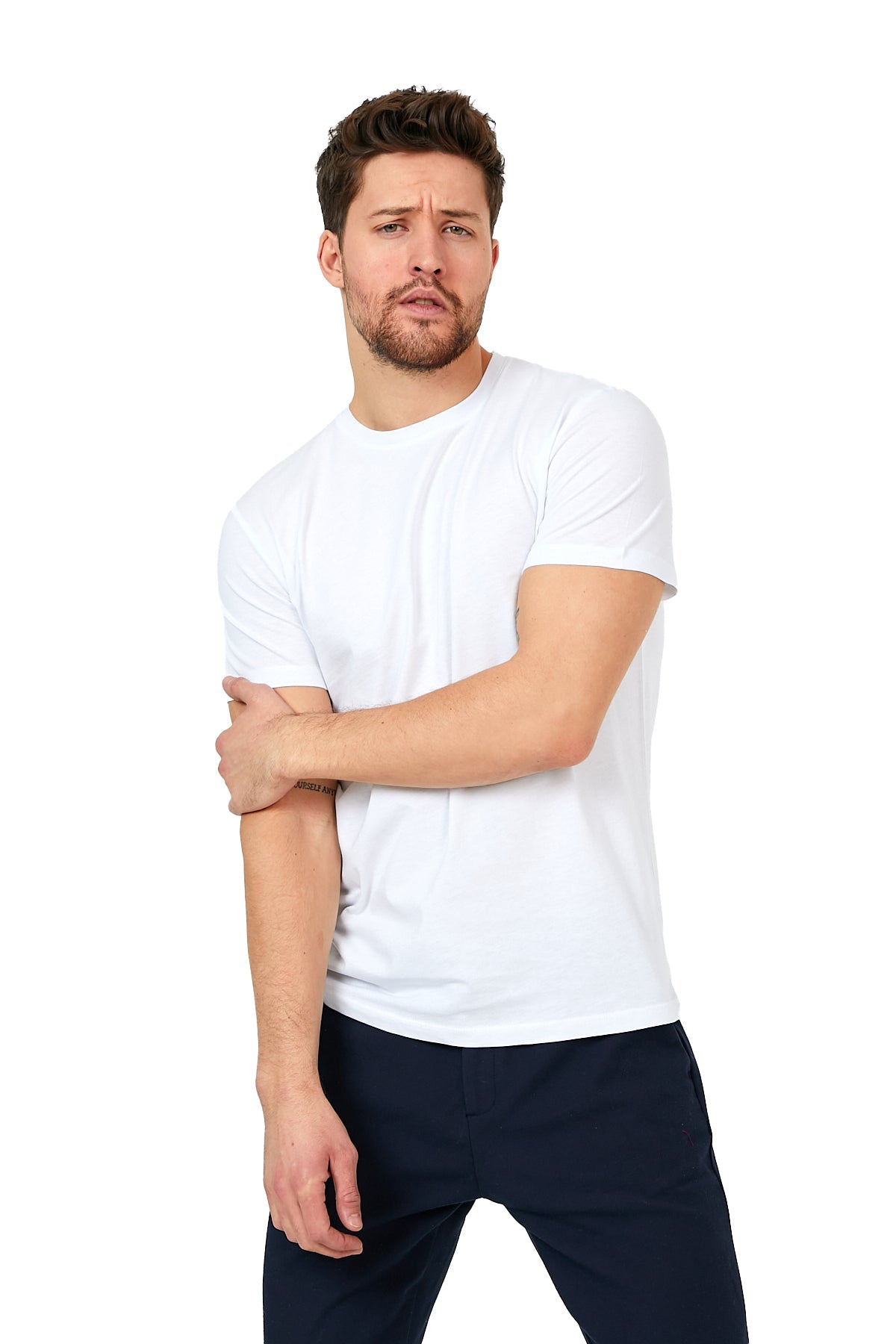Men's Short Sleeve Crewneck T-Shirt in Combed Turkish Cotton - Wear Sierra