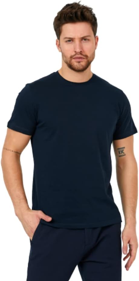 Men's Short Sleeve Crewneck T-Shirt in Combed Turkish Cotton - Wear Sierra