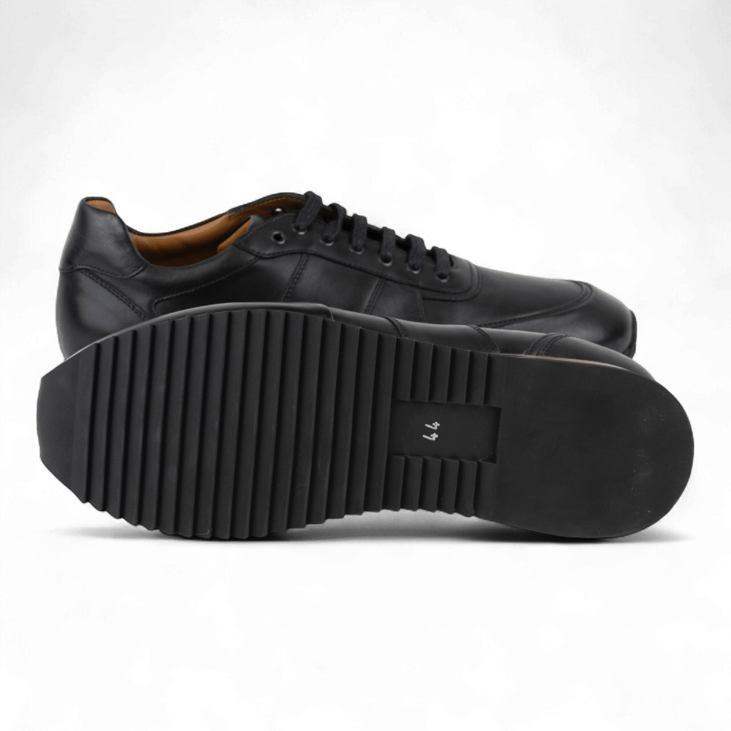 Men's Sporty Casual Dress Shoes in all Leather (Zeno Style) - Wear Sierra