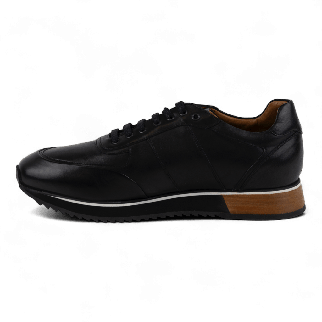 Men's Sporty Casual Dress Shoes in all Leather (Zeno Style) - Wear Sierra