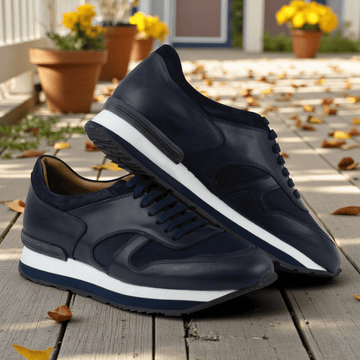 Men's Sporty Sneakers - Great for the Office or Casual Days (Socrates Style) - Wear Sierra