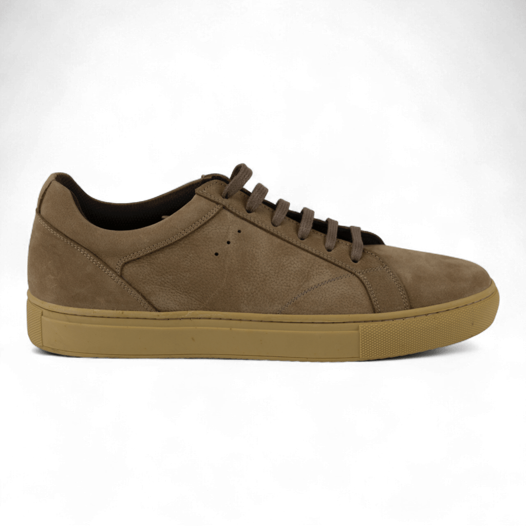 Men's Stylish Nubuck Leather Sneakers - Great for Casual Wear (Zinn Style) - Wear Sierra