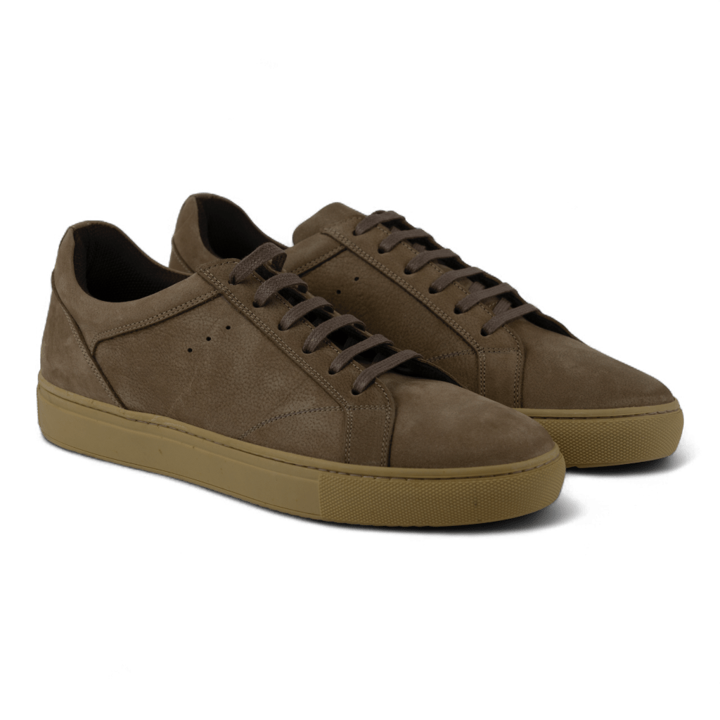 Men's Stylish Nubuck Leather Sneakers - Great for Casual Wear (Zinn Style) - Wear Sierra