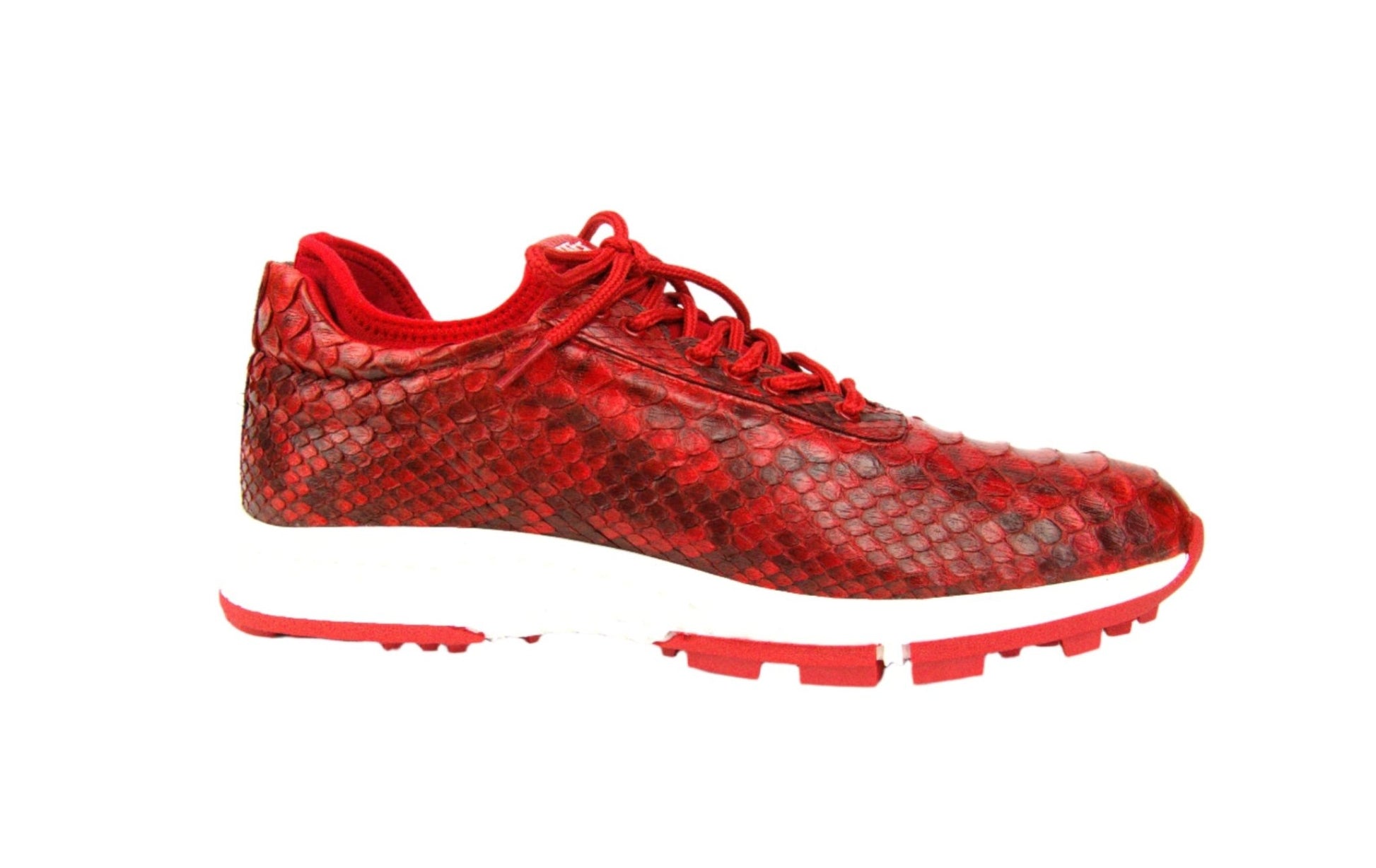 Men's Viper - Python Golf Shoes in Red - Wear Sierra