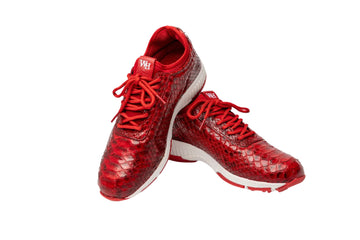 Men's Viper - Python Golf Shoes in Red - Wear Sierra