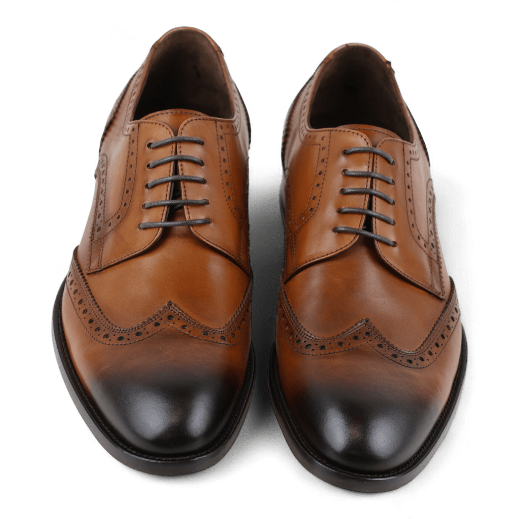 Men's Wingtip Dress Shoes in All Leather (Plotinus Style) - Wear Sierra