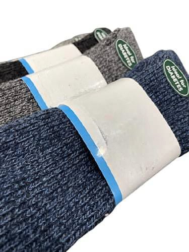 Men's Wool Crew Socks with Extra Wide Calf - Great for Outdoors - Wear Sierra