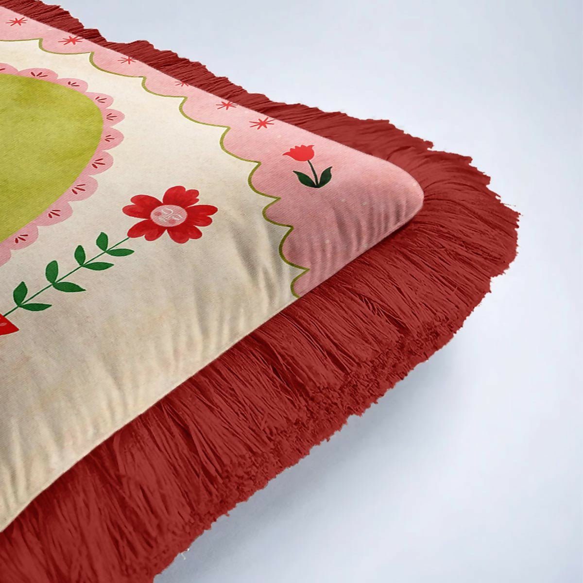 Modern Royal Cat Fringed Throw Pillow Cover Set of 2 - Wear Sierra