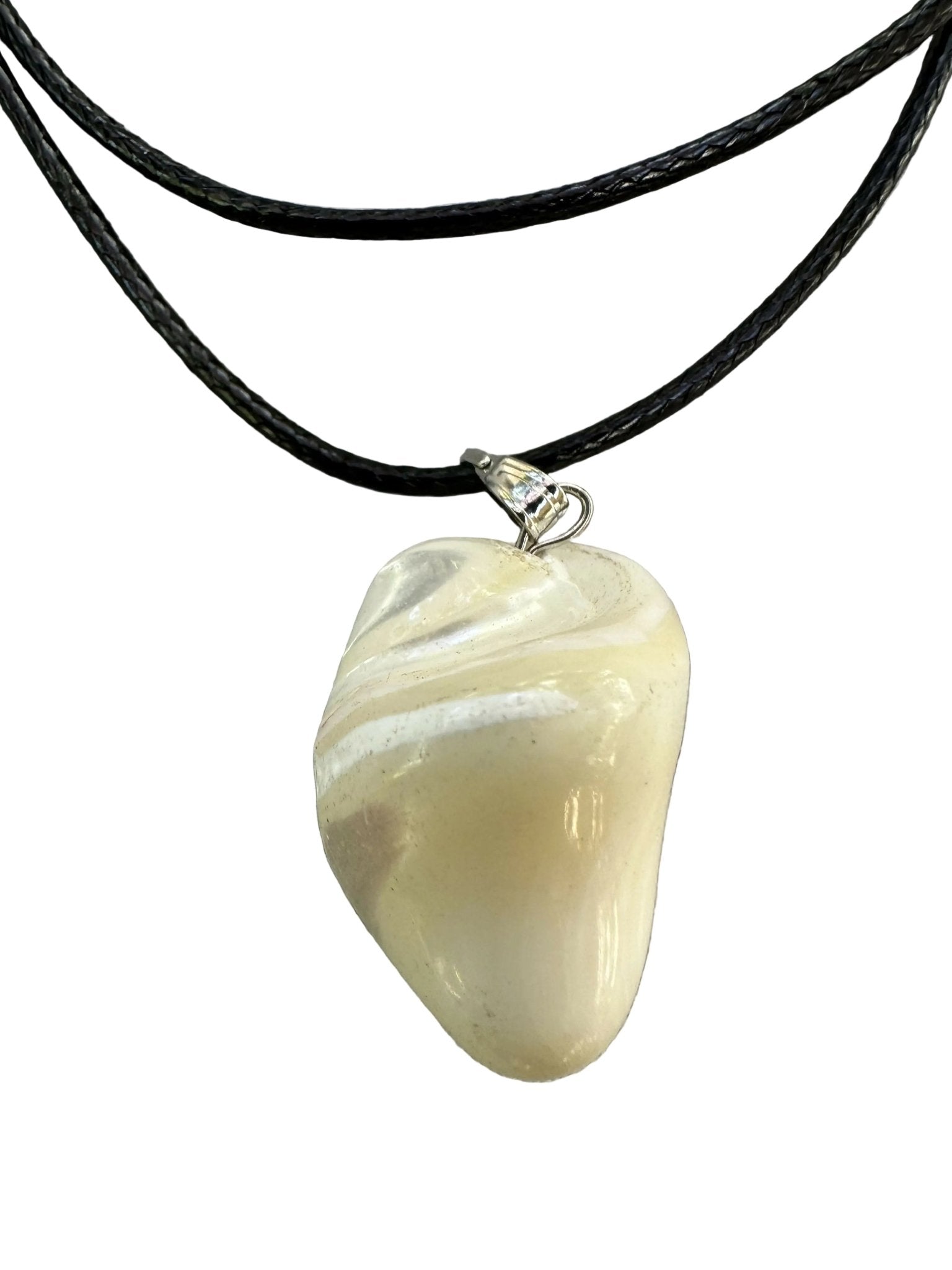 Mother of Pearl Natural Stone Bracelet with Matching Necklace - Wear Sierra