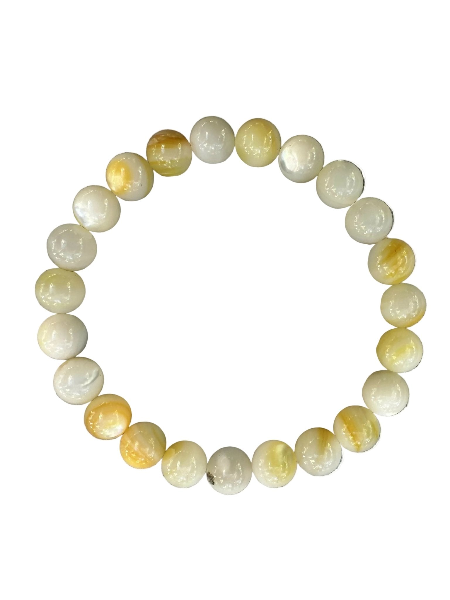 Mother of Pearl Natural Stone Bracelet with Matching Necklace - Wear Sierra