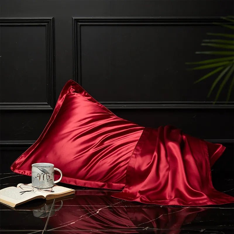 Mulberry Silk King Pillowcase for Healthy Skin and Hair - Natural Cooling Silk - Wear Sierra