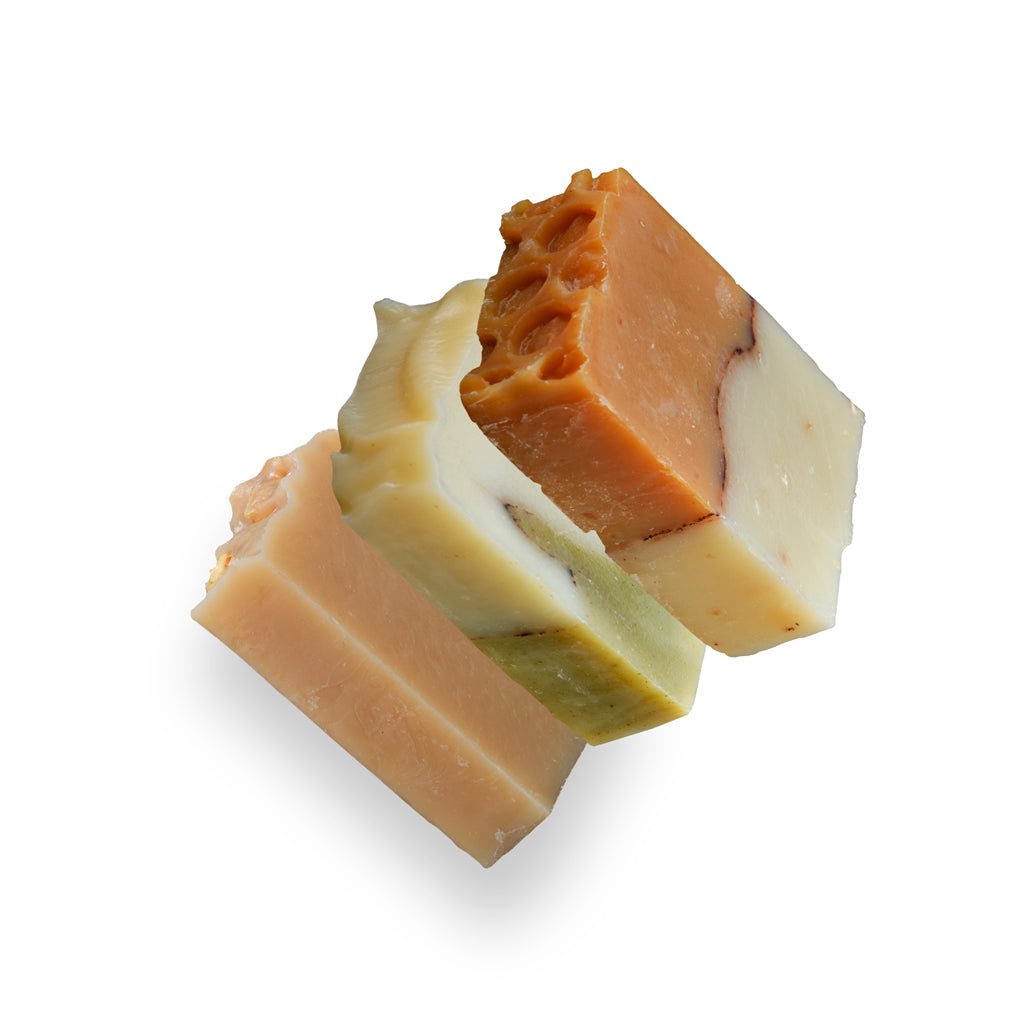 Natural Handmade Bar Soap 3-Pack Gift Box Oats and Honey, Tea Tree, Donkey Milk, Gift For Her, Gift For Mom - Wear Sierra