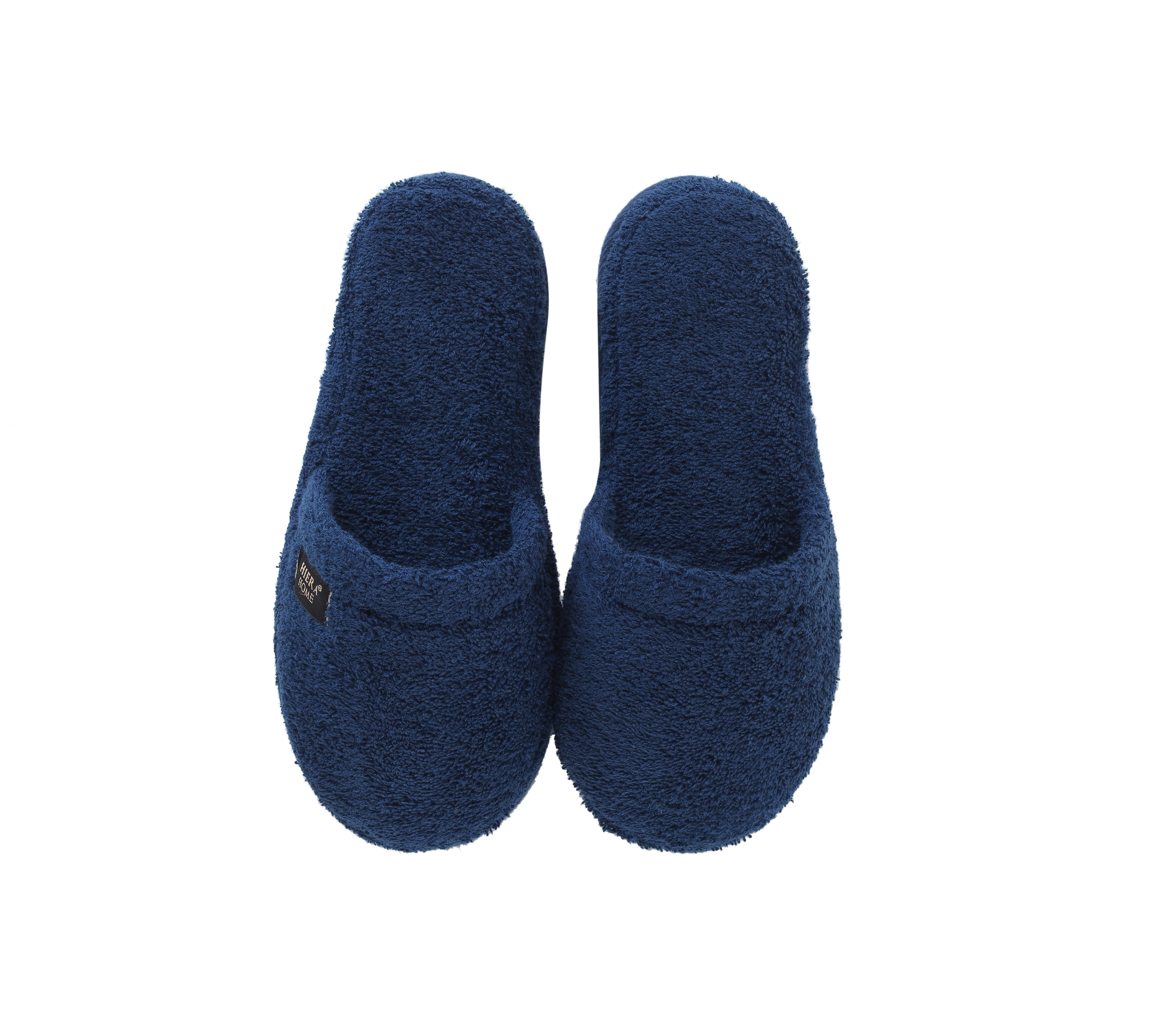 Luxury Non-Slip House Slippers in Turkish Cotton, Hotel Style Ultra Soft, Spa-Level Closed Toe Bath Slippers for Men & Women
