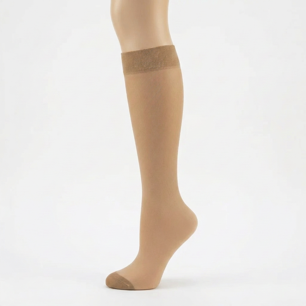 Women's Sheer Knee High Stockings – 6-Pair Pack
