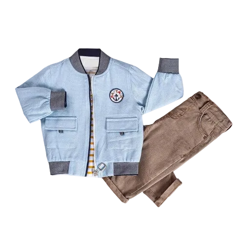 Little Boy & Toddler 3-Piece Casual Outfit - Jacket, T-Shirt & Jeans