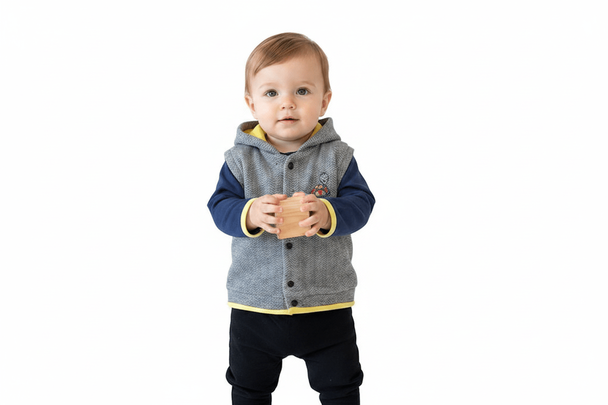 Newborn, Infant & Toddler Animal Theme (Turtle) 3-Piece Hoodie Jacket Set for Little Boys & Girls - Wear Sierra
