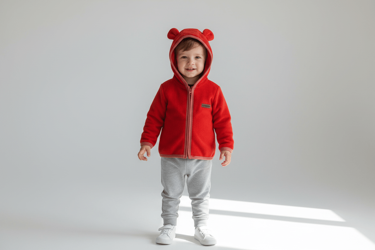 Newborn & Toddler Hoodie Polar Fleece Jackets with Ears for Little Boys & Girls - Wear Sierra