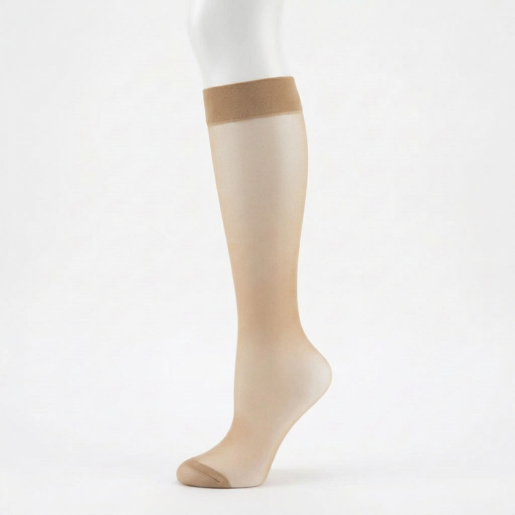 Women's Sheer Knee High Stockings – 6-Pair Pack