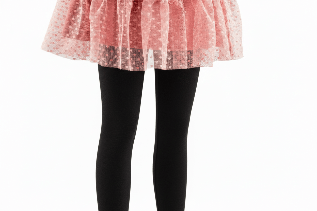 Nylon Tights for Girls in Black - Perfect for School Uniforms, Dance in 1 Pair Packs - Wear Sierra