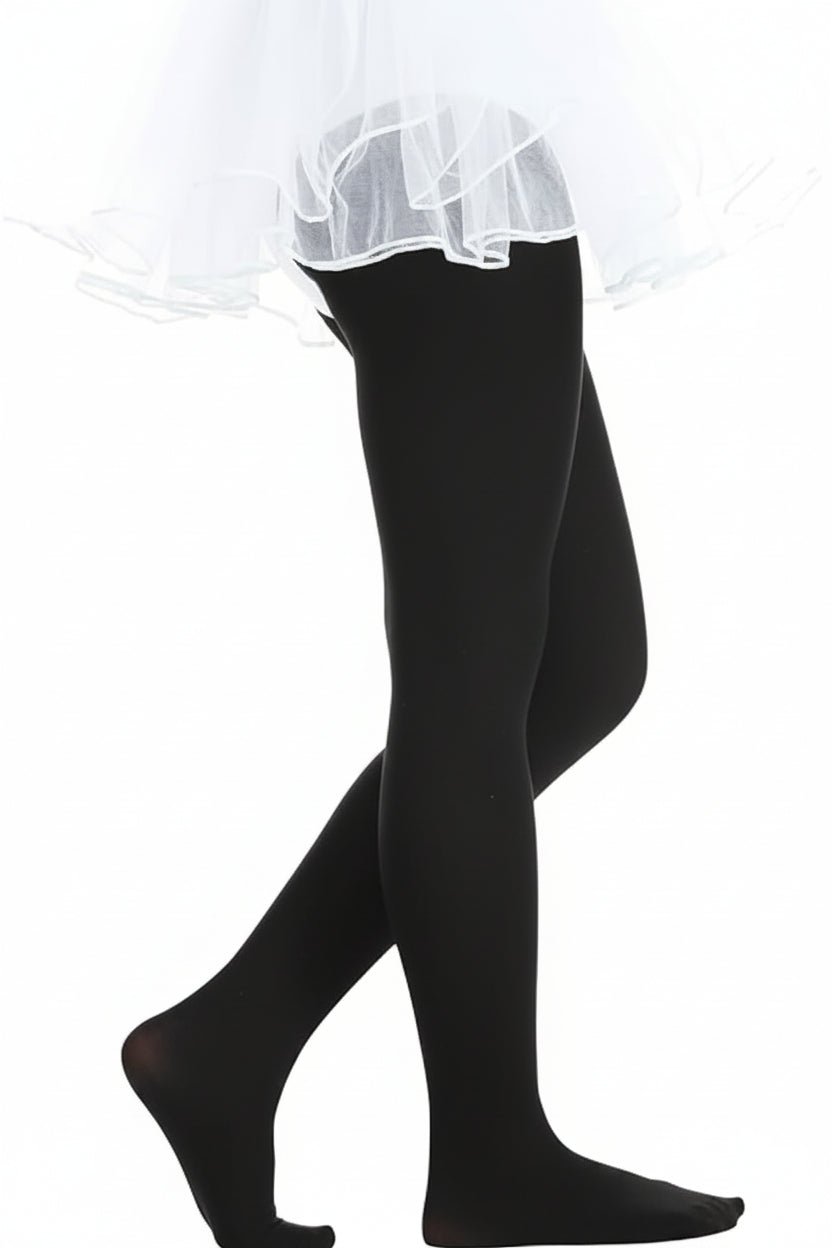 Nylon Tights for Girls in Black - Perfect for School Uniforms, Dance in 1 Pair Packs - Wear Sierra